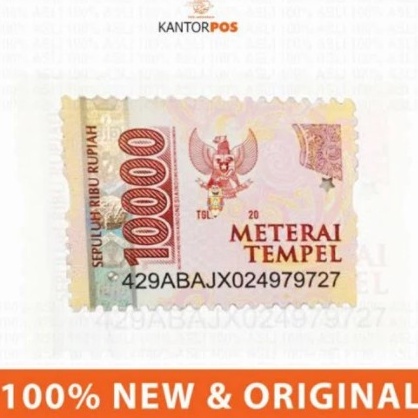 Laris Materai 10000| Materai10.000|Matrai 10.000|Matrai 10000Materai 10.000 ORIGINAL POS indonesia Promo