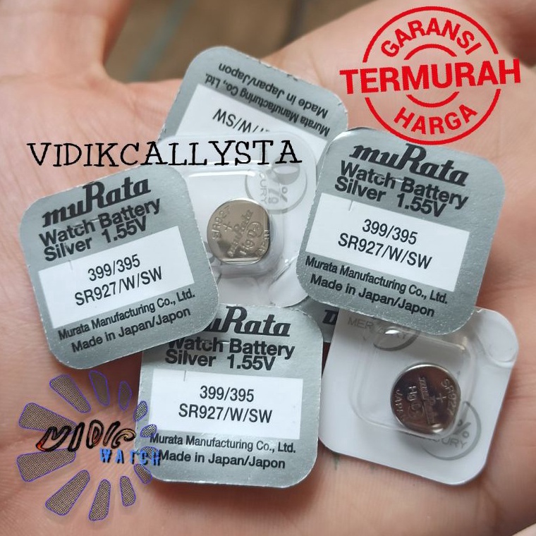 BATREI BATRE BATERAI JAM SONY MURATA 399 / 395 / SR927SW / SR927W SR 927 SW / W ORIGINAL ➾Harga Mura