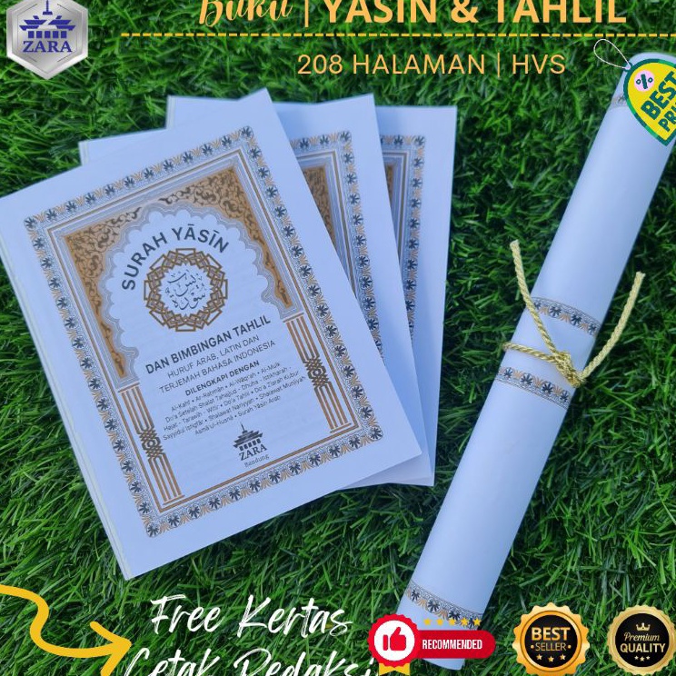 Seller Buku Yasin | 208 Halaman HVS | Jahit Benang | Tanpa Cover