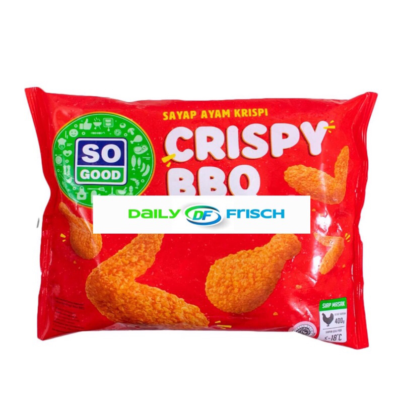 

SO GOOD CRISPY BBQ CHICKEN WINGS 400GR (TT)