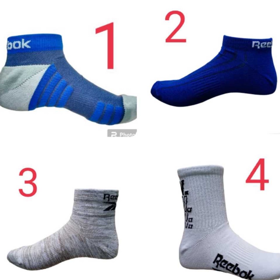 ➚➹✲ kaos kaki reebok original/ kaos kaki pendek / kaos kaki reebok pendek / kaos kaki all size / kao