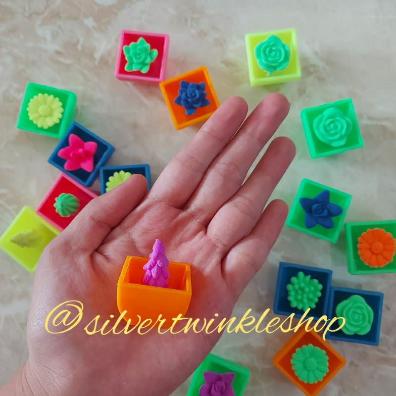 Mainan edukasi anak menyiram tanaman pohon kaktus mini cactus can grow waterbead water bead beads wa