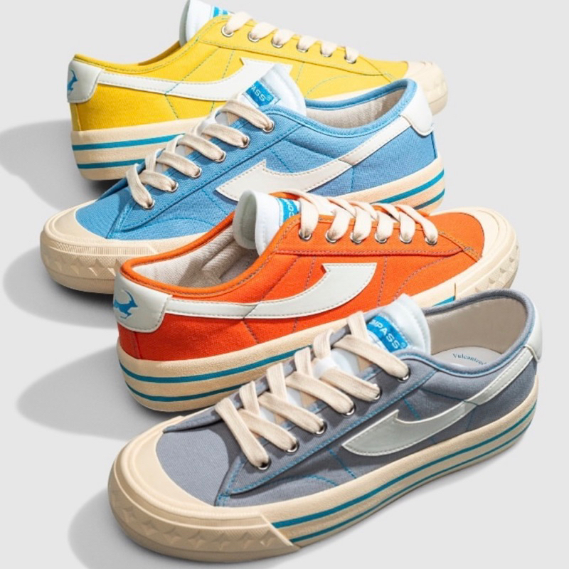 [ORIGINAL] COMPASS RETROGRADE CYAN LOW BABY BLUE/GREY/ORANGE/YELLOW