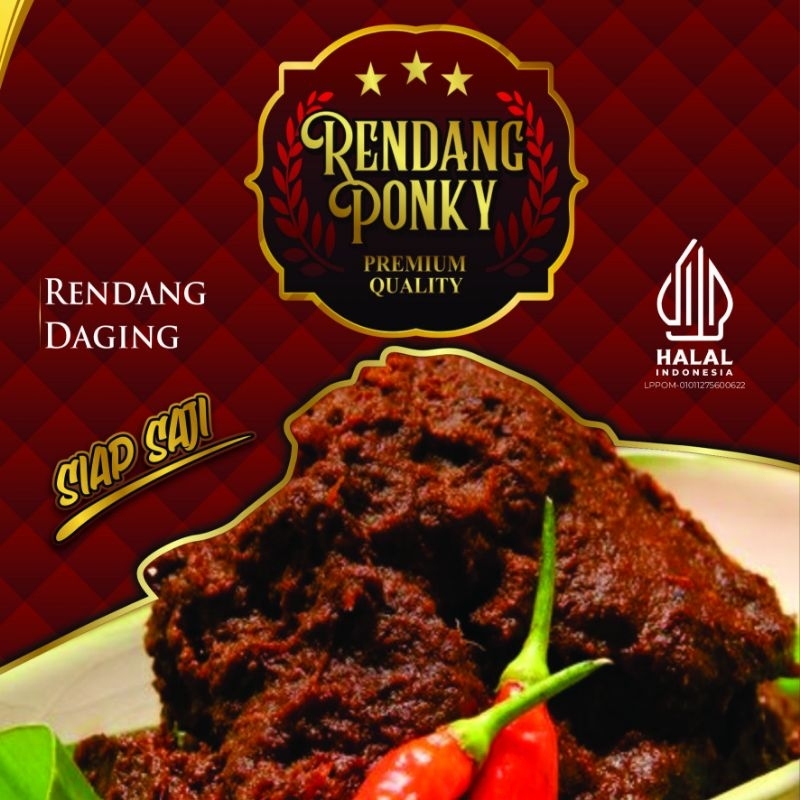 

RENDANG PONKY / RENDANG DAGING SAPI PREMIUM / 300gr / HALAL