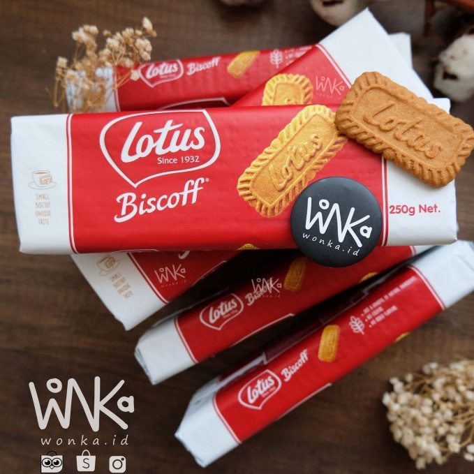 

[0IS71] Lotus Biscoff 250gr - Biskuit Speculoos Caramel Cookies Cinnamon Buruan Beli