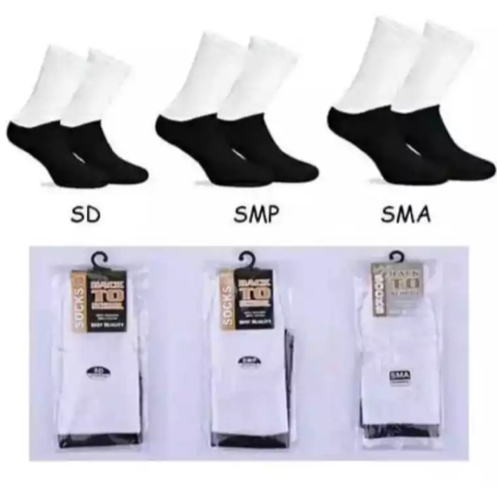 

3 Pasang Kaos Kaki Sekolah TK SD SMP SMA /koas kakio sekolah