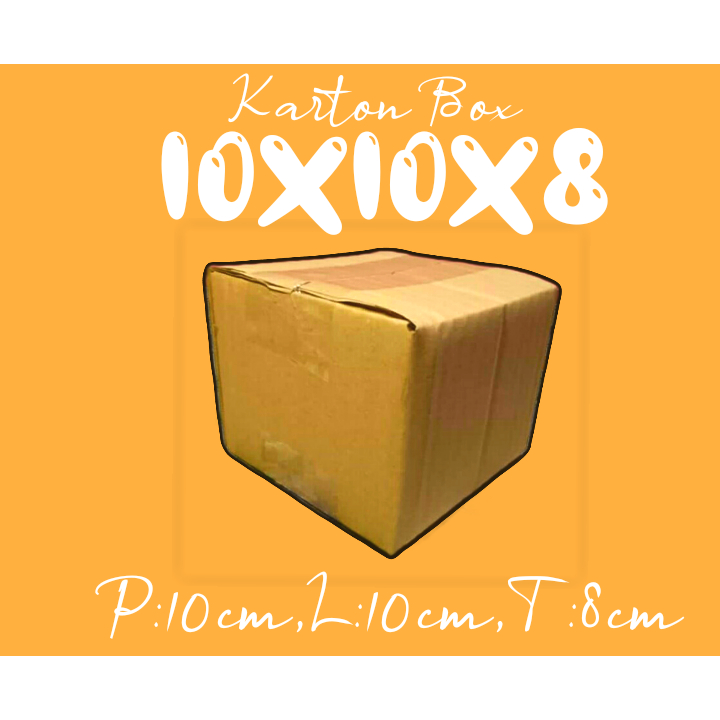 

KARTONBOX 10X10X8 (KARDUS MINI/KARDUS MURAH/KARDUS PACKING)