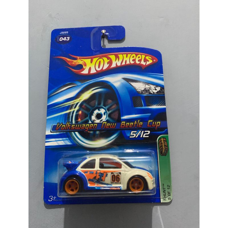 HOTWHEELS SUPER TREASURE HUNT THS VOLKSWAGEN NEW BEETLE CUP T-HUNT [white blue]