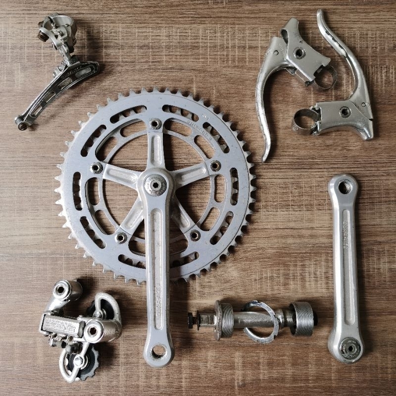 Groupset Shimano Dura Ace Classic Vintage Jadul Groupset Sepeda Balap Road Bike