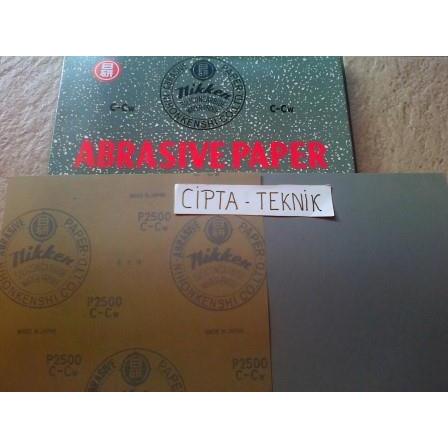 Amplas Kertas Nikken Asli Grit Super Halus 2500 3000 Original Japan Waterproof Silicone Carbide