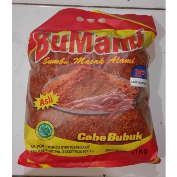 

➳ Cabe Bubuk SP3 BuMami Kasar (Tekstur Flakes) 1 Kg 4088