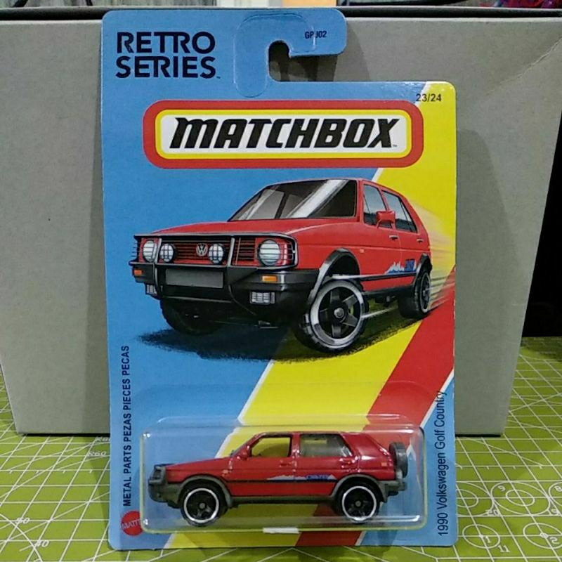 Matchbox 1990 VW Volkswagen Golf Country Red Merah