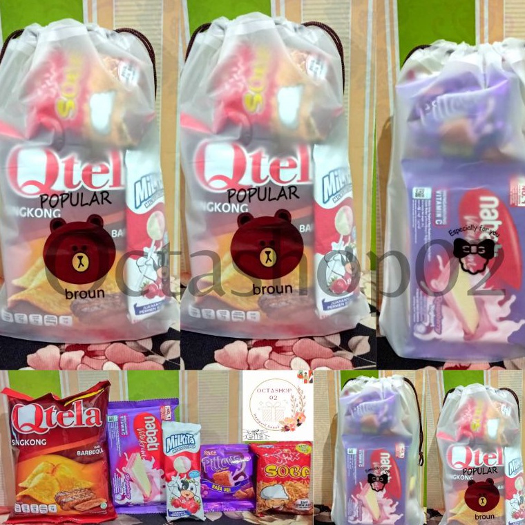 

modelTipe RTU682 BUY 25 FREE 1 Paket Snack ulang tahun/Hampers Snack ulang tahun anak Kemasan pouch