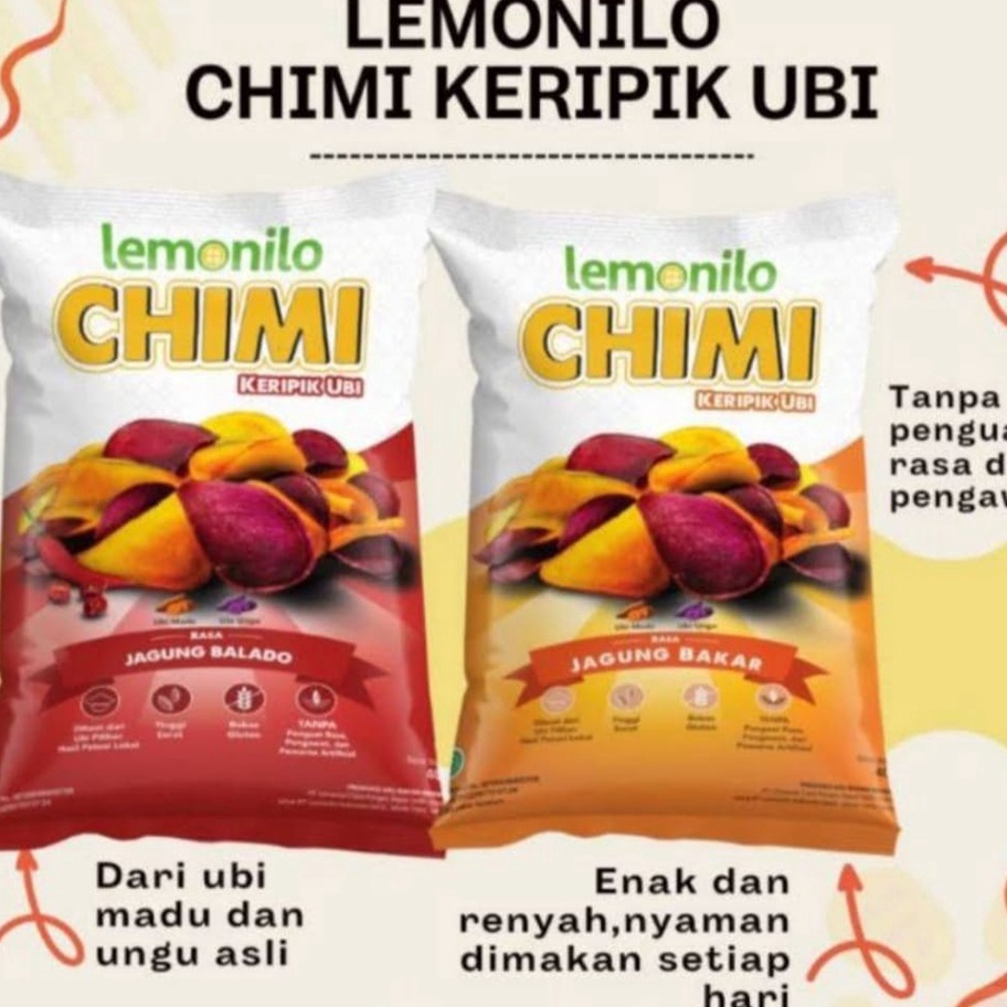 

TIPE KGL995 Lemonilo Chimi Keripik Ubi | 10 Bks @ 12.5 Gr