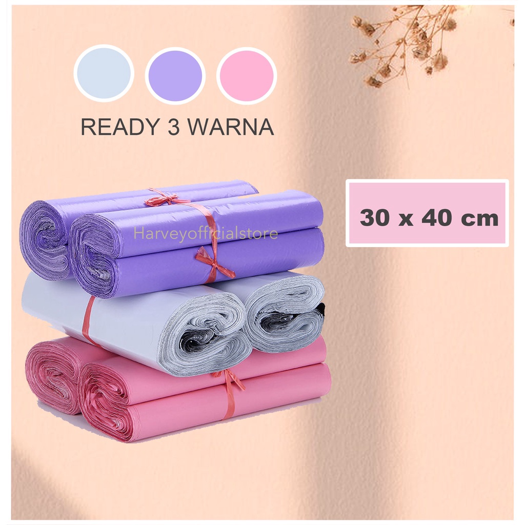 

️✔️✔️ [30x40] PLASTIK PACKING POLYMAILER PLASTIC PACKING ONLINE SHOP POLY MAILER 100LEMBAR - PUTIH serbuuu !