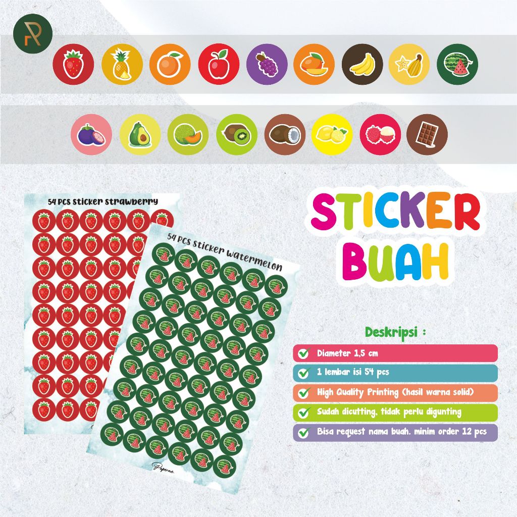 

STICKER BUAH