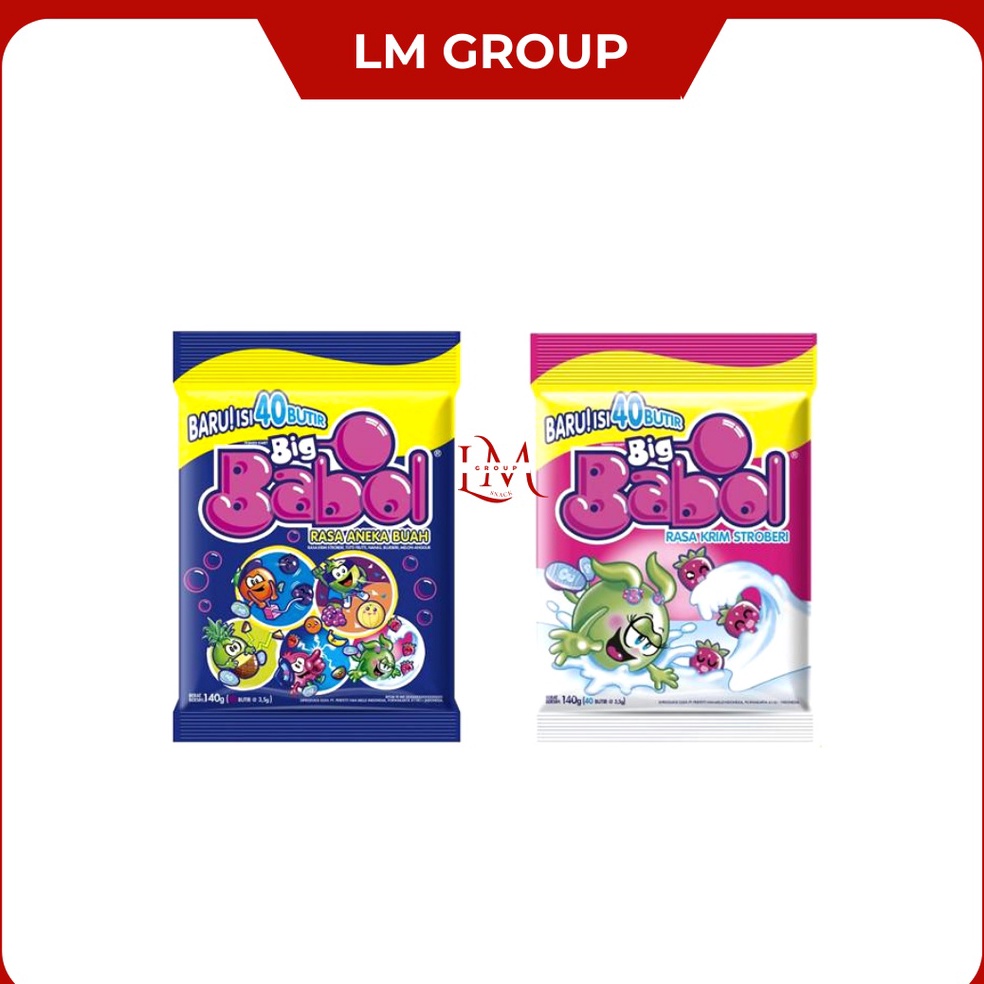 

MODEL WNW059 Permen Big Babol Bag Rasa Tutti Frutti/Stroberi/Assorted Isi 40 pcs