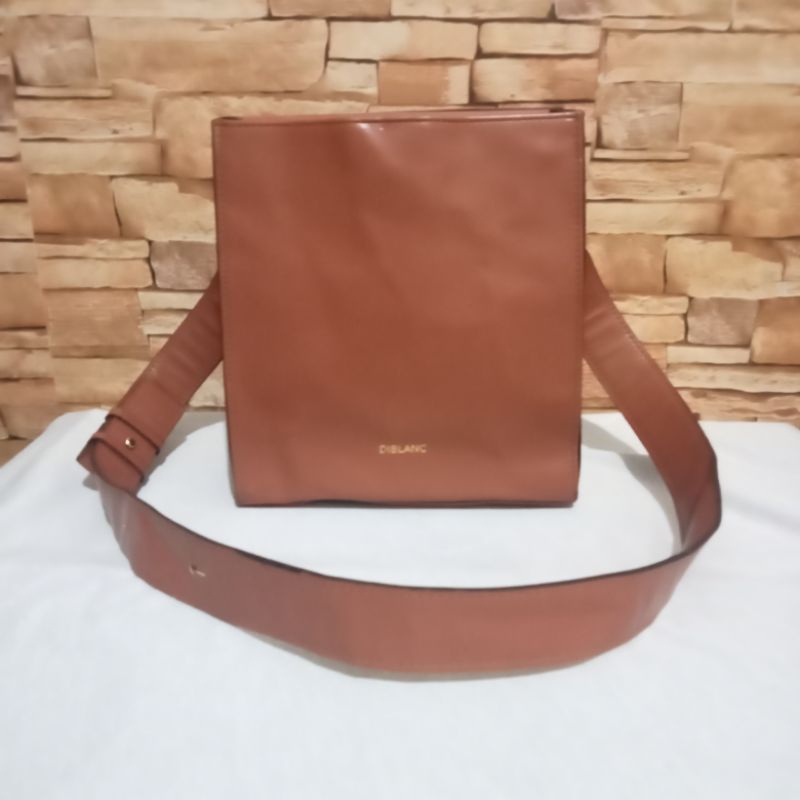 Tas Slingbag Wanita Sling Cewek Slempang Bag Cewe Diblanc Coklat Preloved