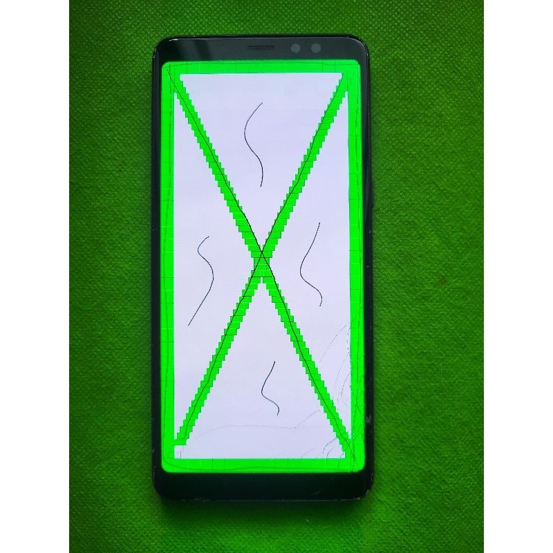 lcd samsung a8 plus ori copotan amoled minus 05