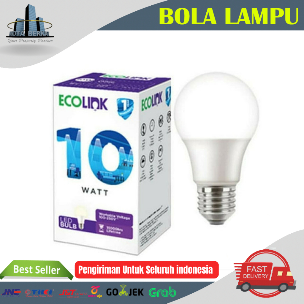 LAMPU LED ECOLINK / BOHLAM LAMPU LED BULB 10W ECOLINK