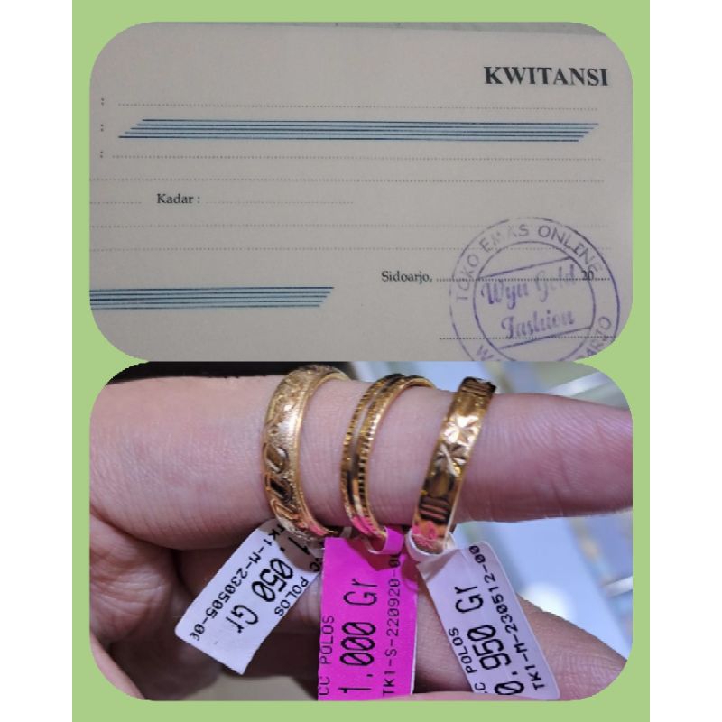 

kwitansi angsuran cincin Bangkok 8k 1,050