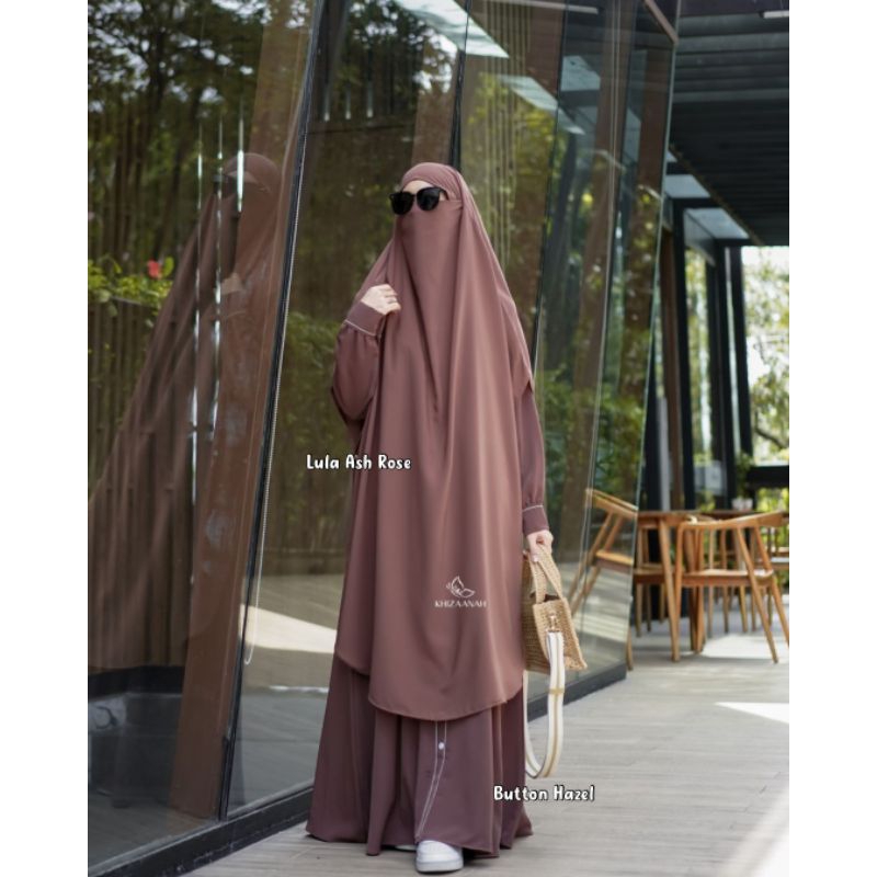 FK LULA by Khizaanah Sunnah | LULA | FRENCH KHIMAR | BLACK | FK | KHIMAR