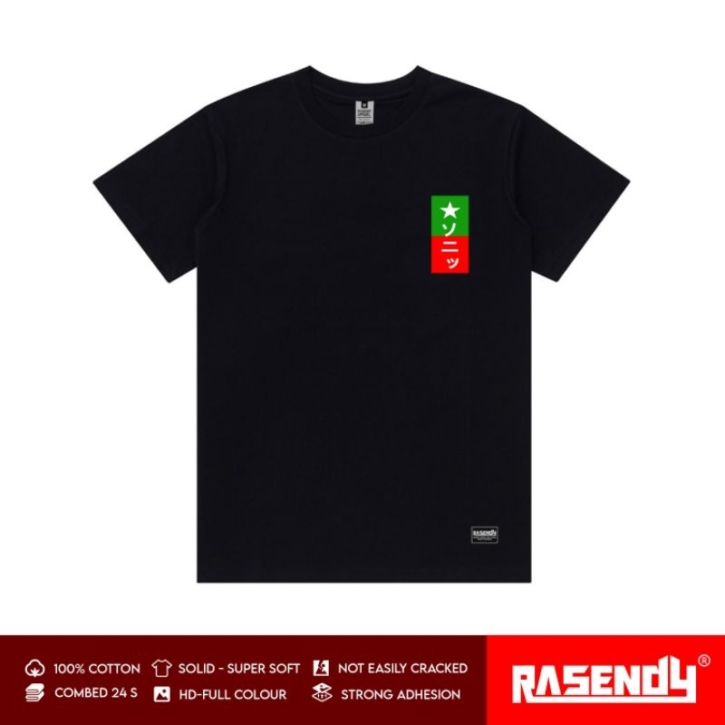 Kaos Pria Rasendy Apparel Hitam Jetblack - Kaos Tamiya Sonic Saber