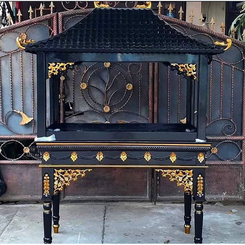 MEJA AQUARIUM MINIMALIS JATI // MEJA MODERN TERKINI