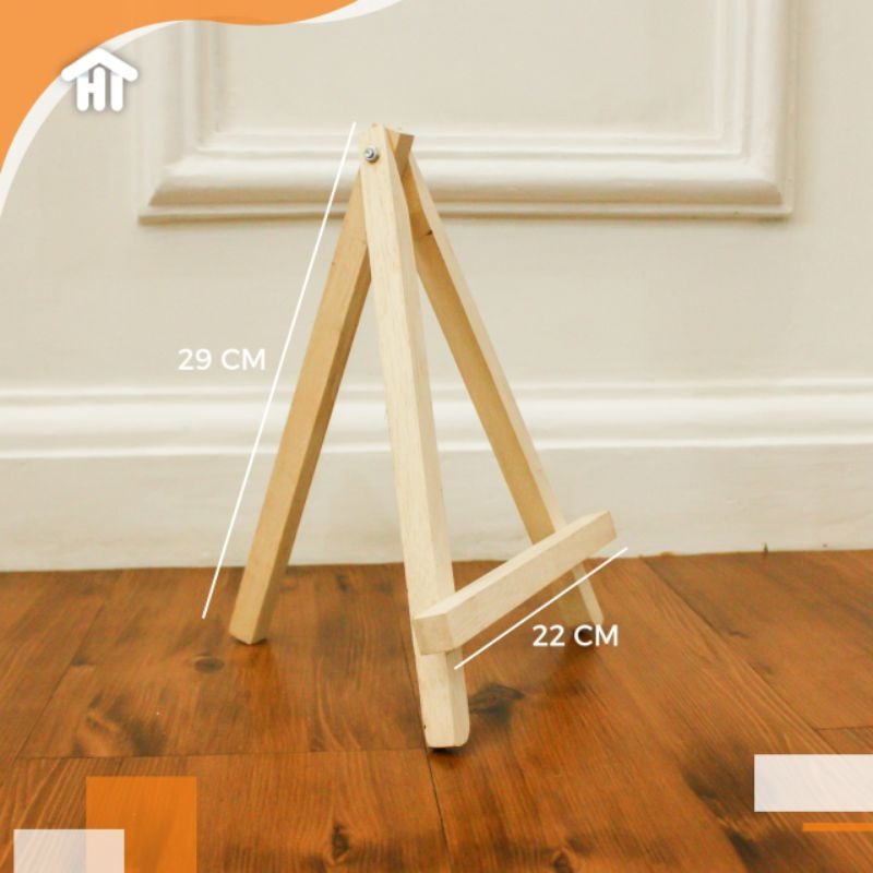 

Wooden Easel Tripod Stand Kayu Photo Lukis 30cm