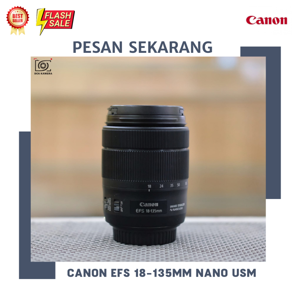 LENSA TELLE CANON 18-135MM NANO USM