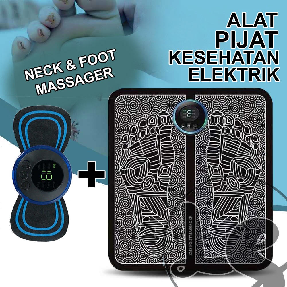 Alat Pijat Punggung & Kaki EMS Alat Pijat Leher Elektrik Alat Terapi Listrik Pinggang dan kaki
