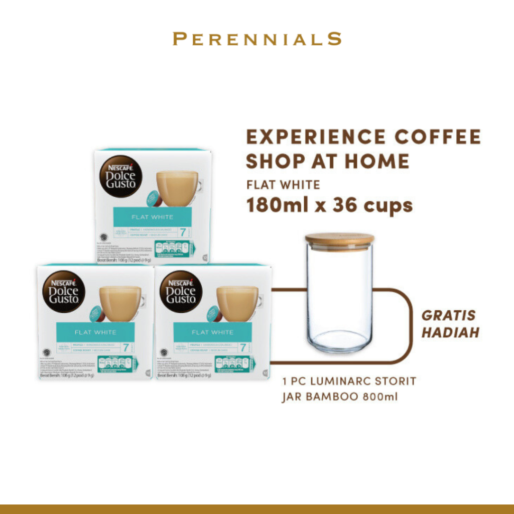 

Capsule NESCAFÉ Dolce Gusto Flat White 3 box (36 kapsul = 36 gelas)