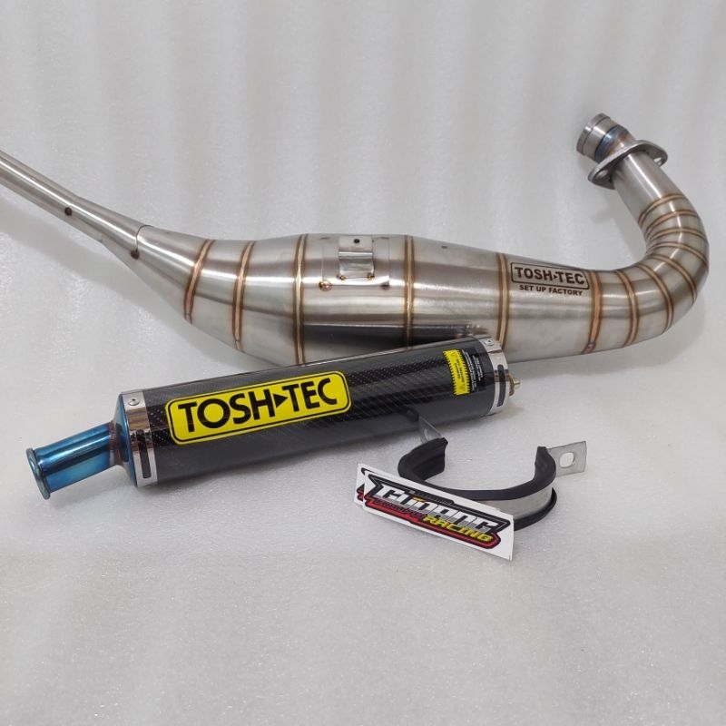 Knalpot Ninja R RR SS Tostech Carbon Bluemoon Stainless