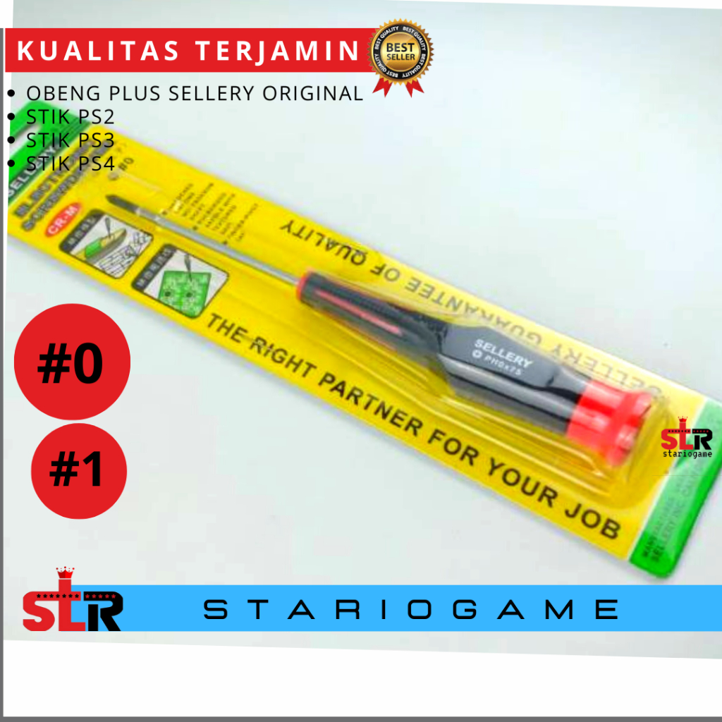 Obeng plus stik ps2 psw3 ps4 sellery original Obeng plus sanfix original stick ps PLAYSTATION