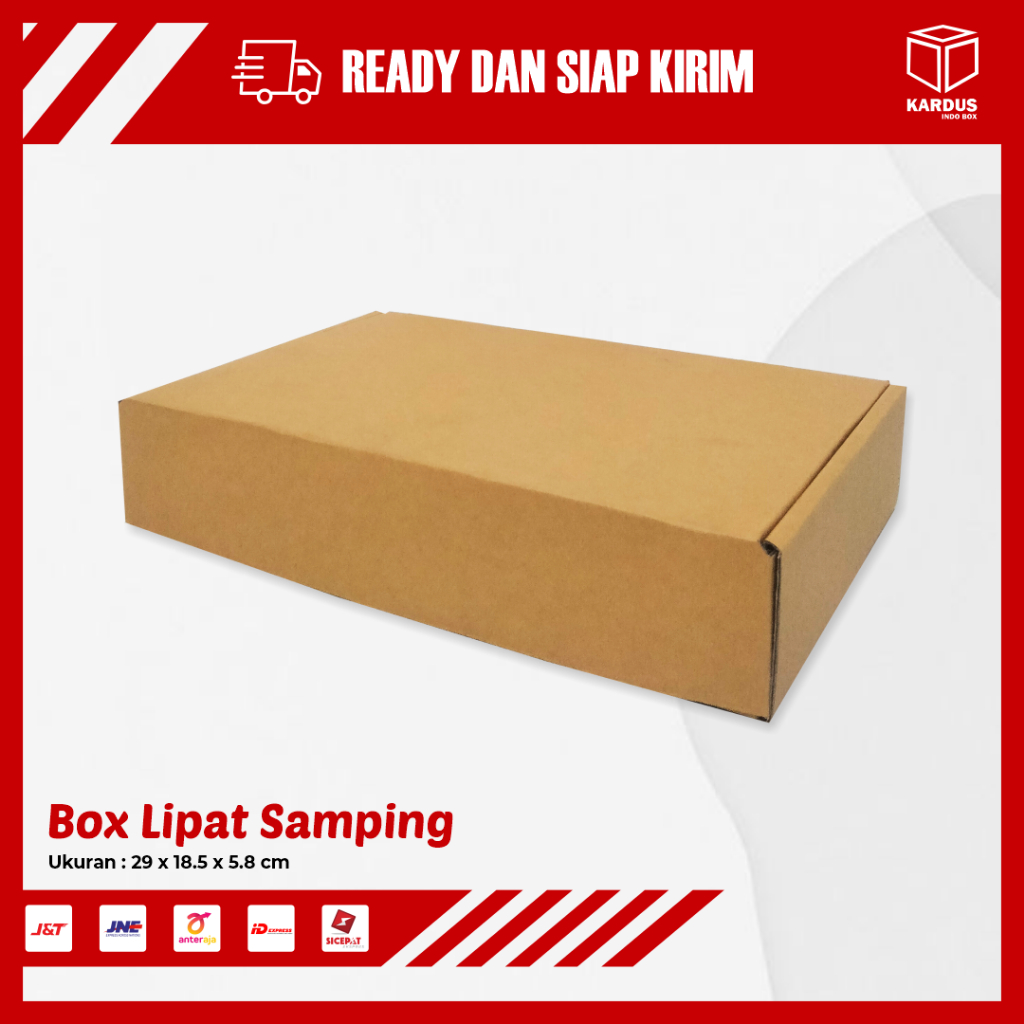 

KARDUS BOX DC LS - SIZE 29 x 18 x 5,8 CM - BOX SEPATU / BOX HAMPERS / GIFT BOX