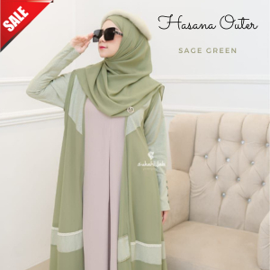 SUKAHIJAB - Outer Hasana Only Original Oukahijab/Kekinian/Princess/Outer kondangan/Wanita/Organza/Ba