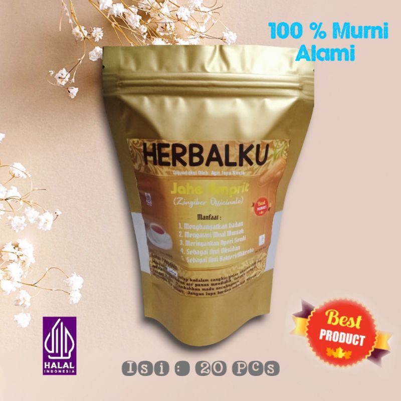 

HERBALKU JAHE EMPRIT - Meringankan nyeri sendi asam urat/ Mual Muntah 100% alami dan ampuh