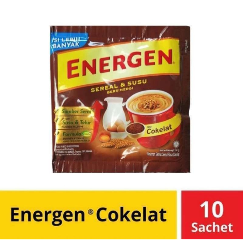 

Energen sereal rasa coklat (10 sacshet/1 renceng)