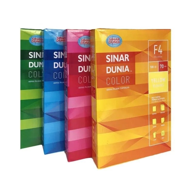 

Kertas Hvs Warna SIDU SINAR DUNIA F4 70GR 70 gram