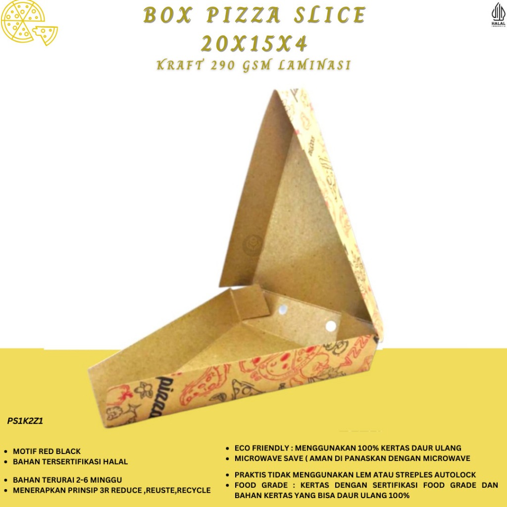 

Box Pizza Slice Dus Pizza Dus Pizza Segitiga (PS1K2Z1-20X15X4 Cm)