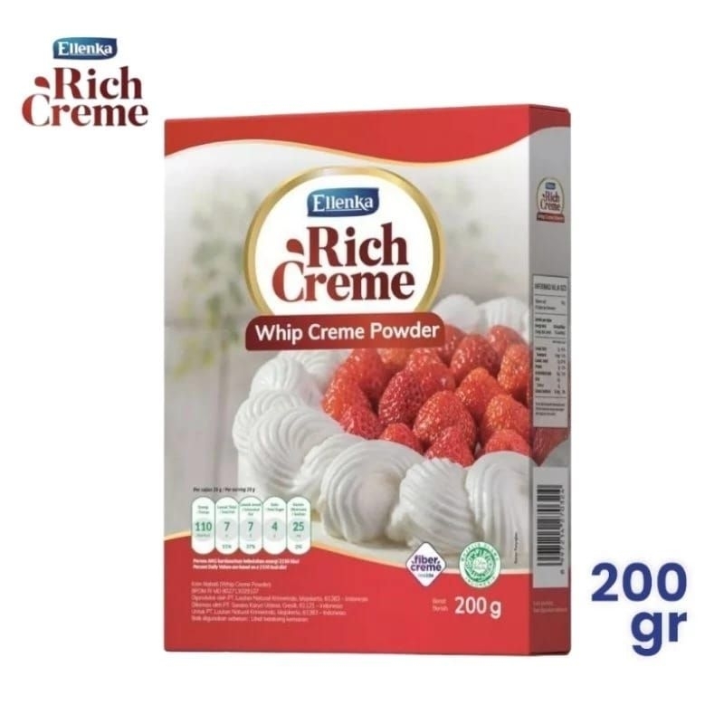 

Ellenka Rich Creme Whipping Cream 200Gram