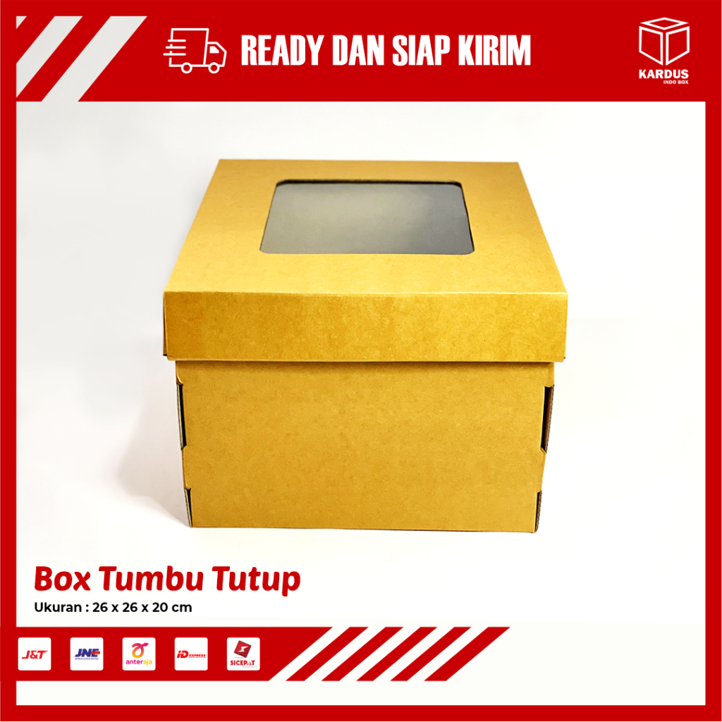 

KARDUS BOX KUE TART SIZE 26 x 26 x 20 CM - KARTON/POLOS/KARDUS/BOX/HAMPERS/BAJU/KEMASAN/PACKAGING/PACKING/HIJAB/CUSTOMBOX/BOXKUE/KARDUSCAKE