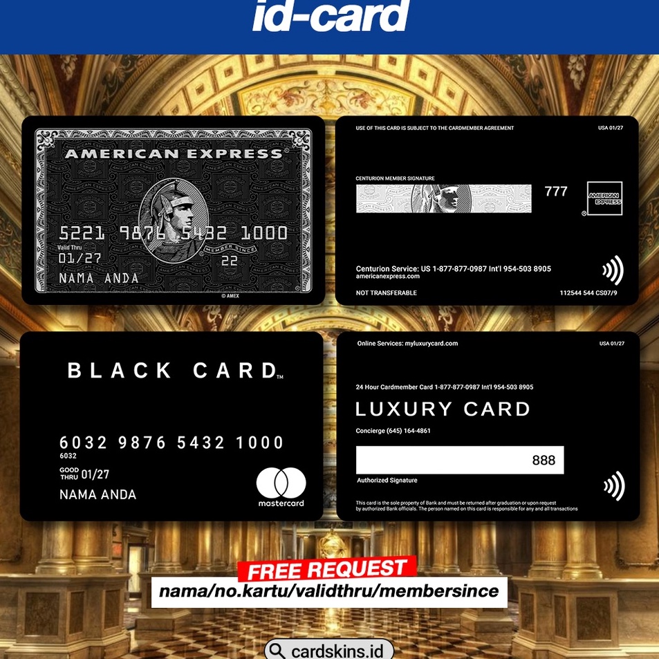 

Diskon - FAKE BLACK + CARD / PREMIUM ID CARD