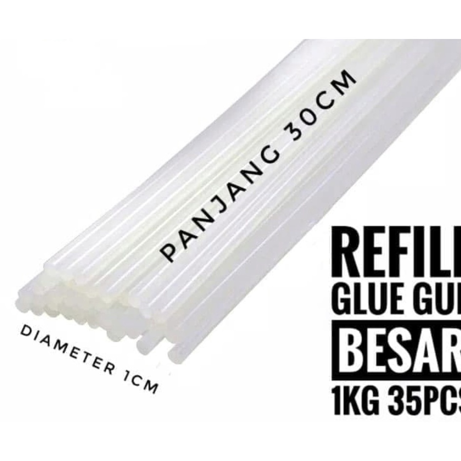 

Beli Sekarang - ISI REFILL LEM TEMBAK BESAR 1 KG @ 35 STICK GLUEGUN LEM BAKAR BESAR - 1KG 35PCS