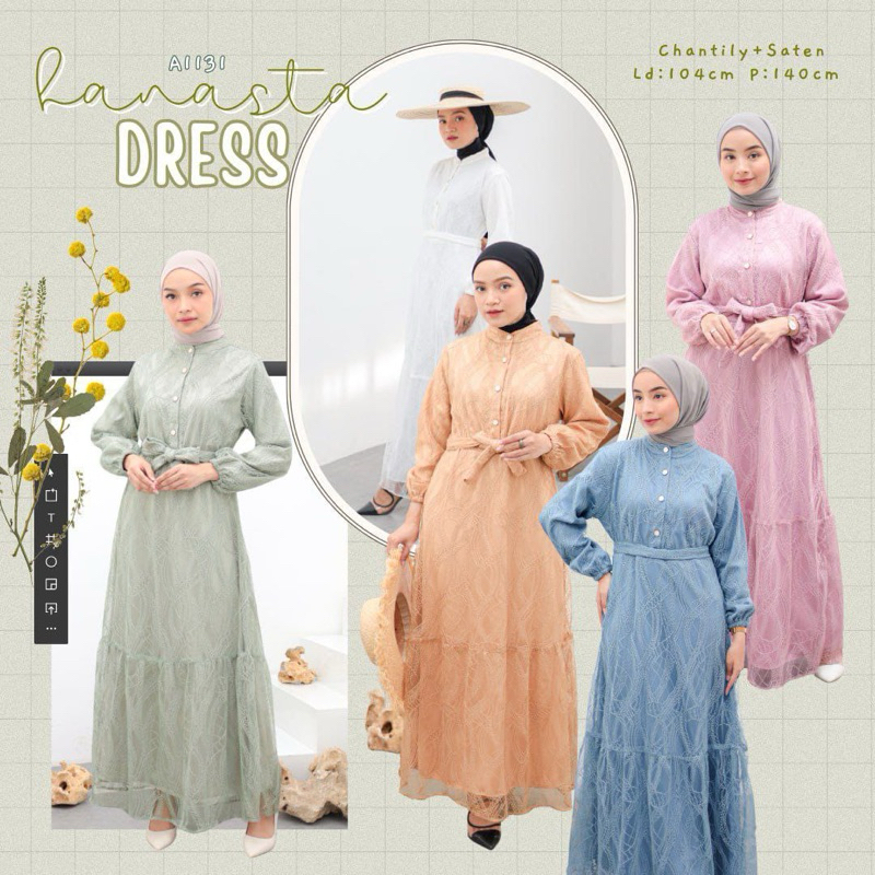 [ORI] HANASTA DRESS / DRESS BRUKAT / OUTFIT KONDANGAN