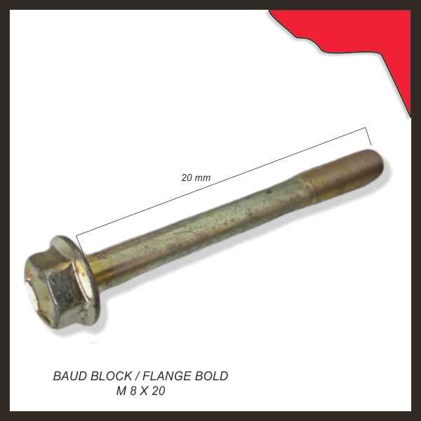 Baud Block / Flange Bold M 8 X 20