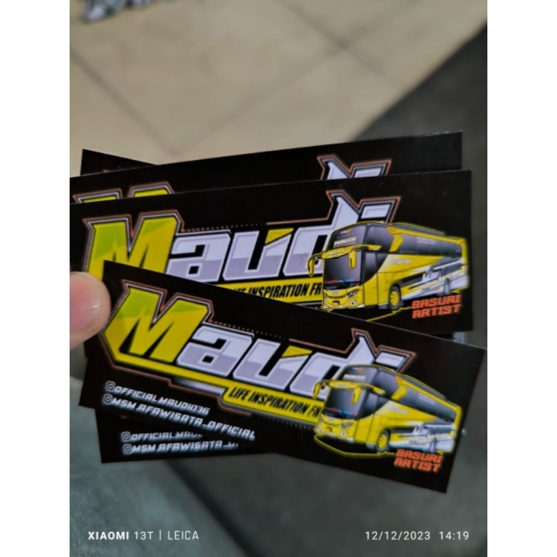 

5 pcs stiker panjang asyrof maudi