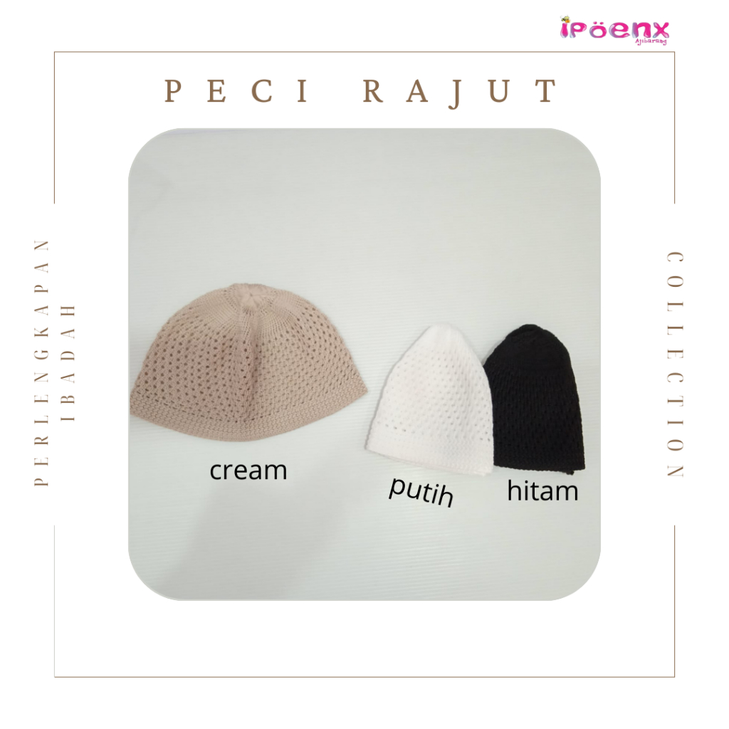 PECI RAJUT POLOS DEWASA | RAJUT PREMIUM TEBAL