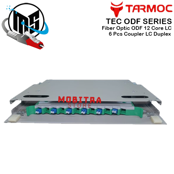 Fiber Optic ODF/OTB 12 Core LC Lengkap Rackmount | ODF 12C LC