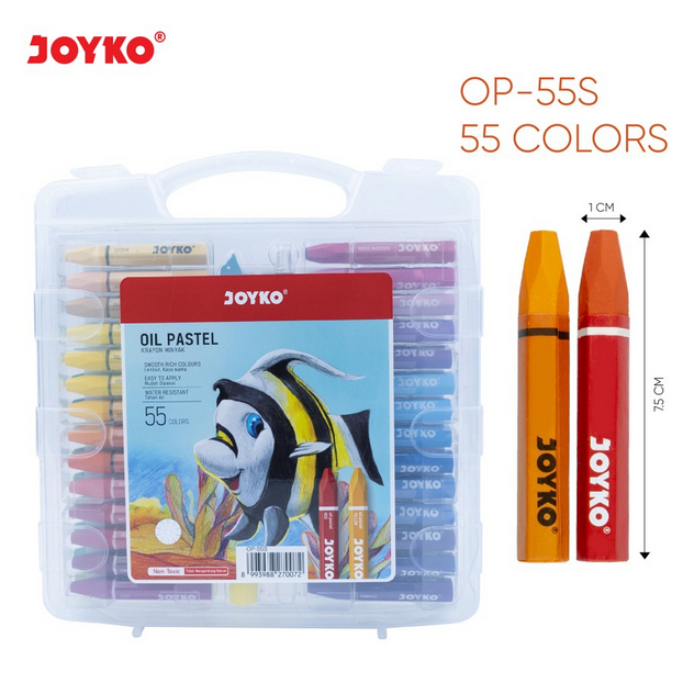 

CRAYON / OIL PASTEL JOYKO 55 WARNA